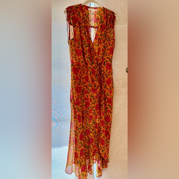 Veronica Beard Dovima Silk Midi Dress - Picture 14 of 14
